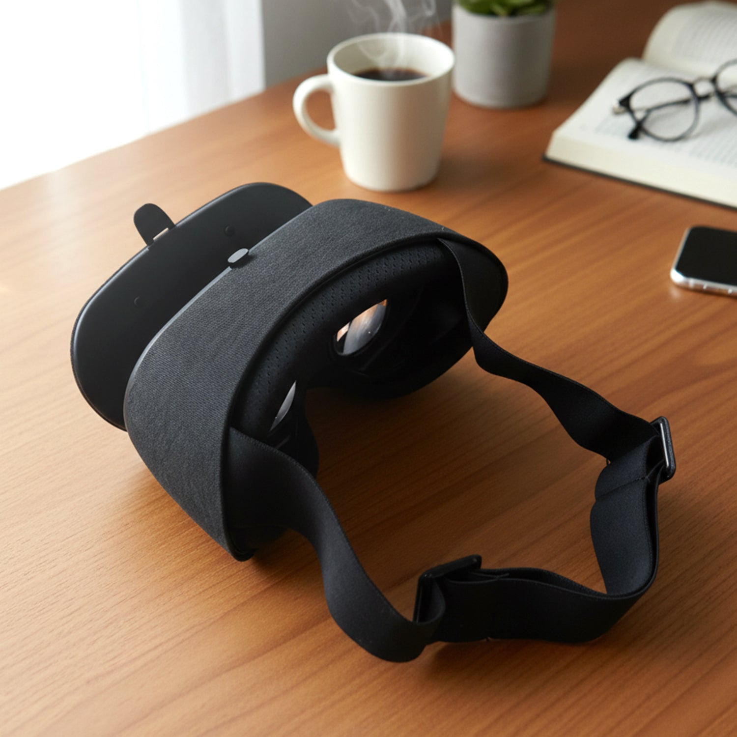 Wukusy VR headset comfort eye mask cover for virtual reality glasses, soft and breathable for enhanced comfort during use.