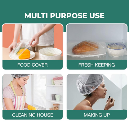 Set of 20 Wukusy disposable shower caps for women, lightweight and waterproof for hair protection during showers.
