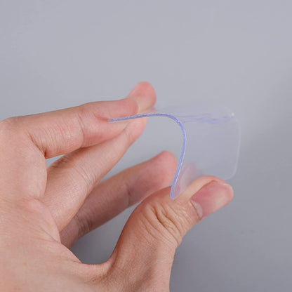 Wukusy double-sided waterproof wall tape sticker, clear nano adhesive for indoor use in bedroom, kitchen, or hotel, removable and strong.