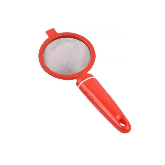 Wukusy 0880 plastic tea strainer sieve, a kitchen tool with fine mesh for filtering tea leaves in a traditional chai chai.