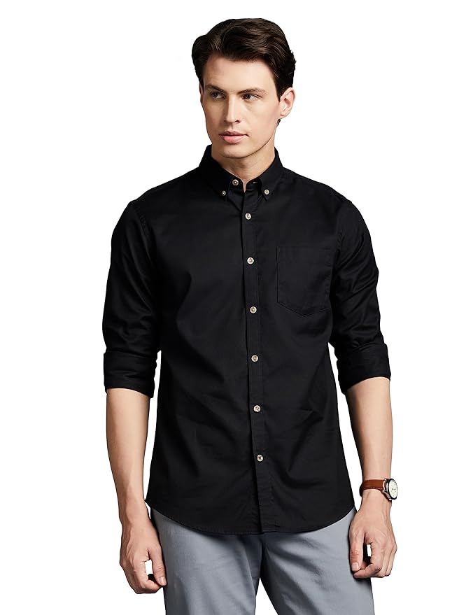 Multicolor men's cotton full-sleeves shirt by 8969, shown in a pack of one, featuring a casual button-up design.