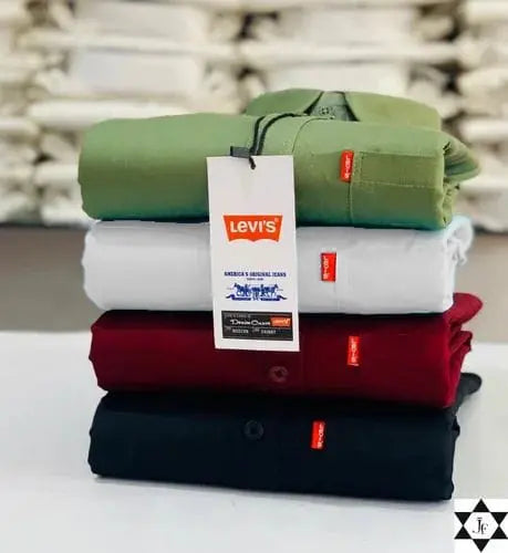 Set of four men's casual shirts in multicolor from brand 8969, size M, featuring various stylish, comfortable designs.