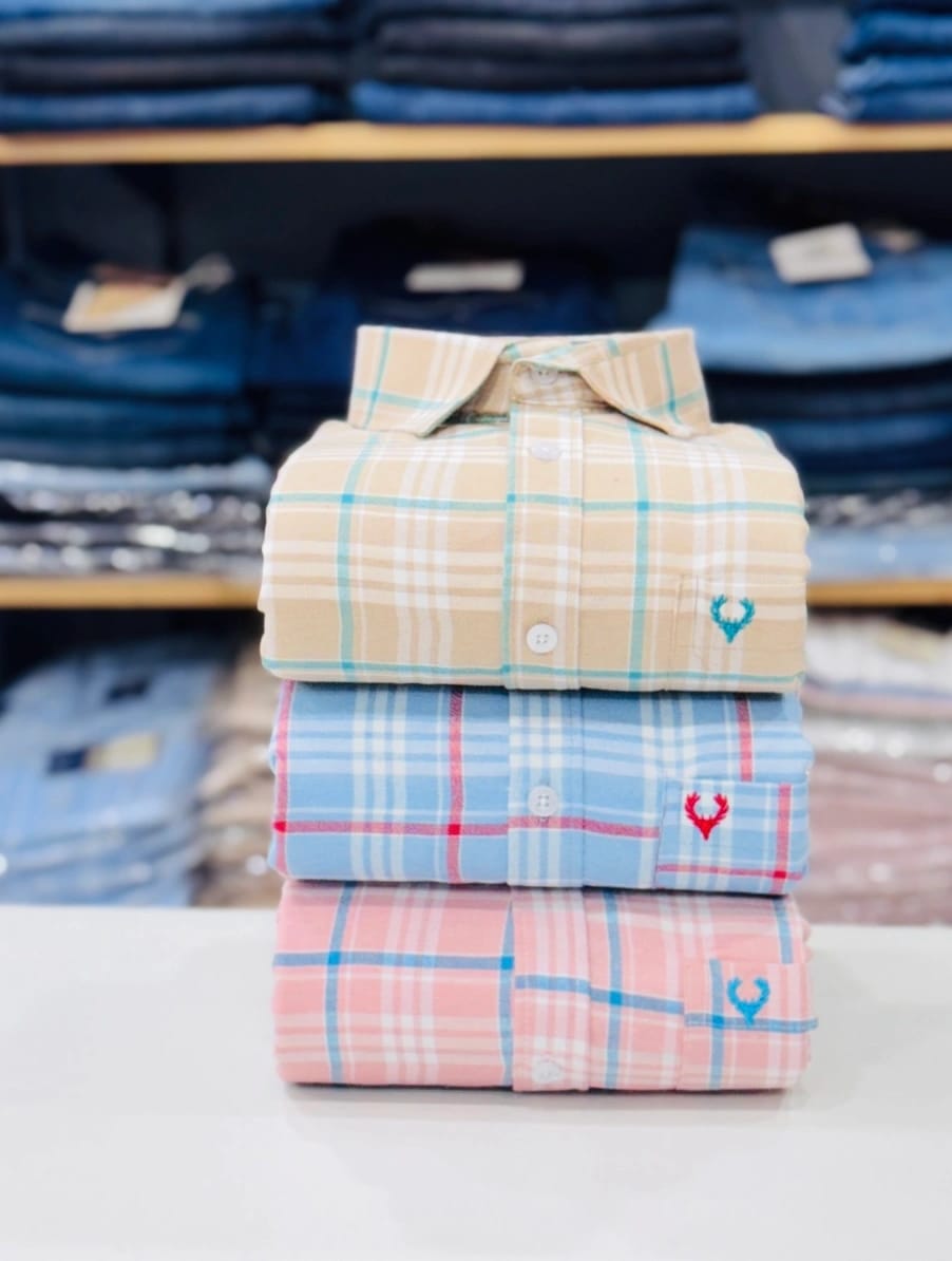 Men's cotton full-sleeve check shirt from brand 8969, multicolor pattern, casual long-sleeve shirt for men.