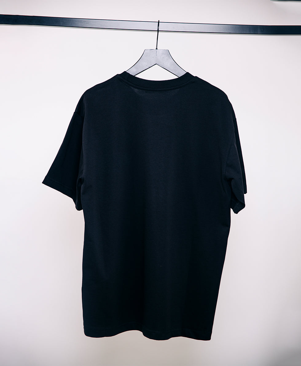 Black Valentino printed men's T-shirt, size M, featuring a stylish graphic design, made by 8969, perfect for casual wear.