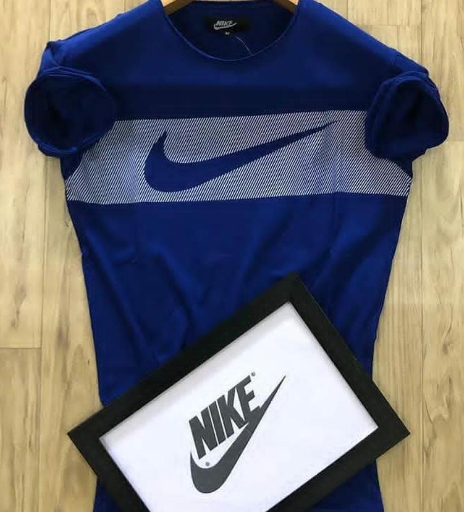 Men's blue regular fit T-shirt from 8969, short-sleeve crew neck style, casual and comfortable for everyday wear.