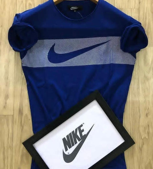 Men's blue regular fit T-shirt from 8969, short-sleeve crew neck style, casual and comfortable for everyday wear.