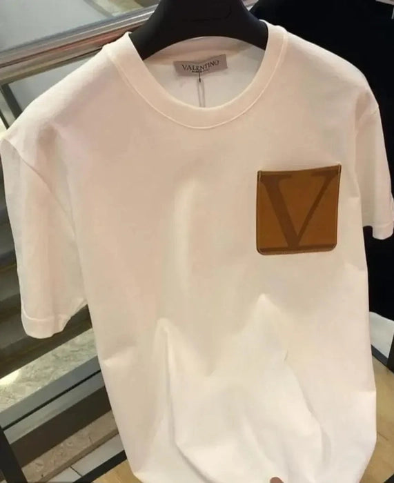 White Valentino men's printed T-shirt in size M featuring a stylish graphic design, made by 8969 brand.