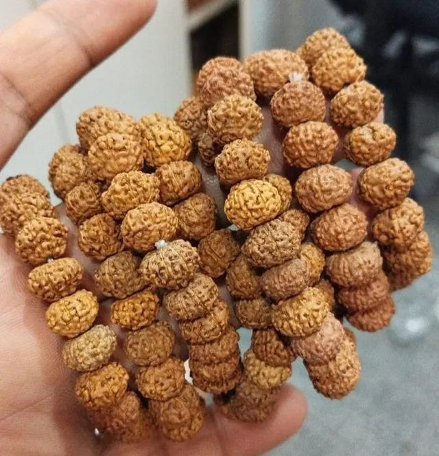 7 Mukhi Rudraksha bracelet made with authentic Rudraksha beads, designed for spiritual and ritual use, by brand 8995.