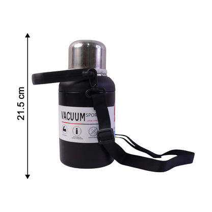 Wukusy 1000 ml stainless steel vacuum-insulated flask bottle showing a sleek, durable design with a secure lid for hot and cold drinks