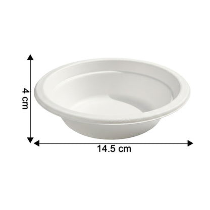 Wukusy Vegnar disposable food serving bowl set with 10 pieces, 360 ml capacity, made of clear plastic, suitable for snacks and salads.