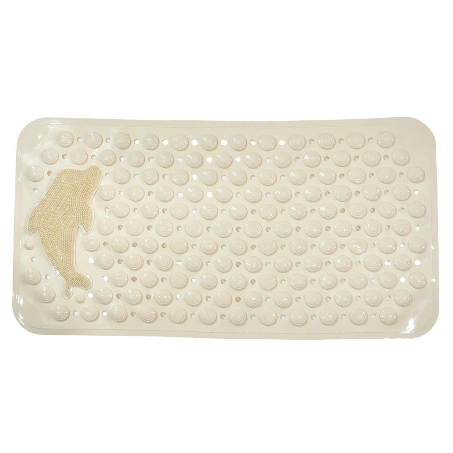 Wukusy anti-slip bath mat measuring 69x35 cm with textured surface for secure footing in the bathroom.