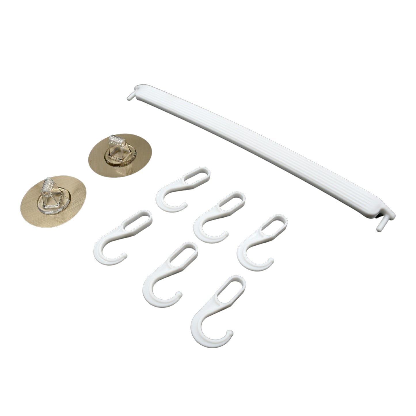 Wukusy wall-mounted bath towel hanger with shelf and hook, ideal for kitchen or bathroom towel organization and hanging.