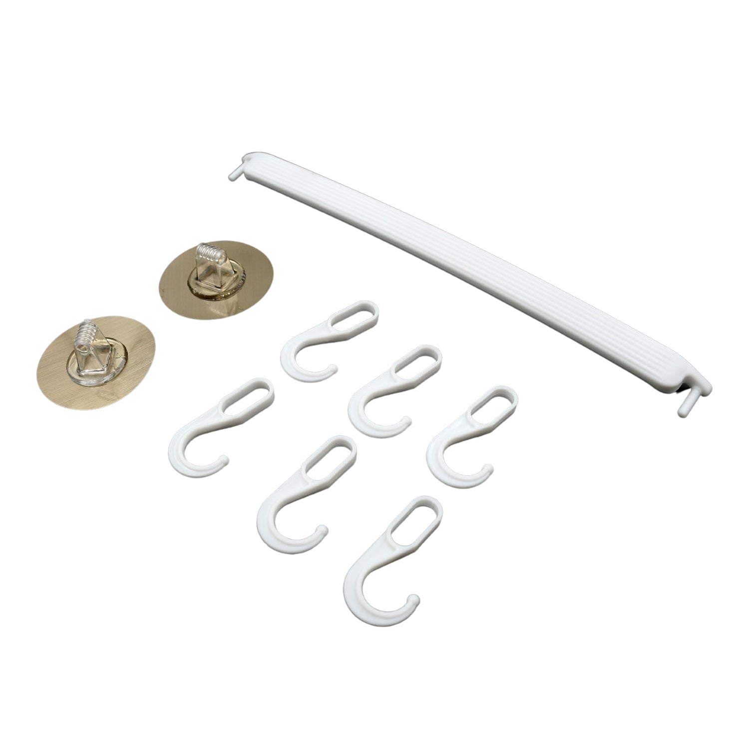 Wukusy wall-mounted bath towel hanger with shelf and hook, ideal for kitchen or bathroom towel organization and hanging.