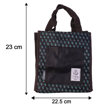 Wukusy reusable multipurpose carry bag, 23x22 cm, made of durable fabric, suitable for shopping, storage, and daily use.