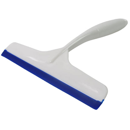 White plastic kitchen wiper by Wukusy, single durable cleaning tool for kitchen surfaces and spills.