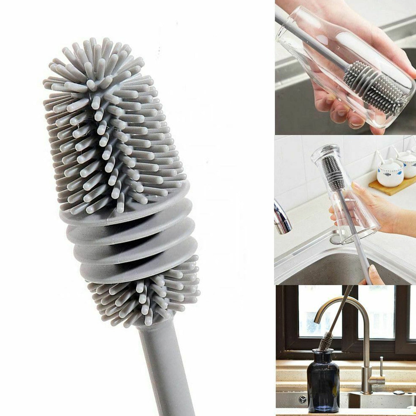 Wukusy 6151a bottle cleaning brush for household food and cooking bottles, designed for thorough cleaning and versatile use.
