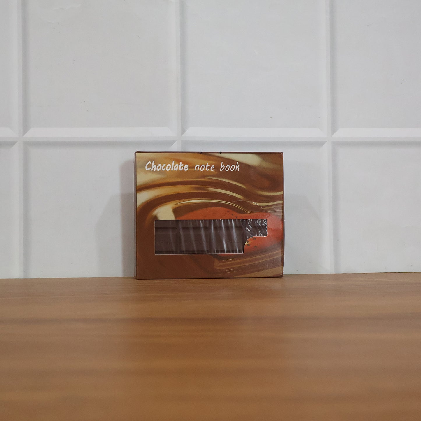 Chocolate shaped notebook diary with 60 pages by Wukusy, featuring a realistic chocolate bar design and compact size.