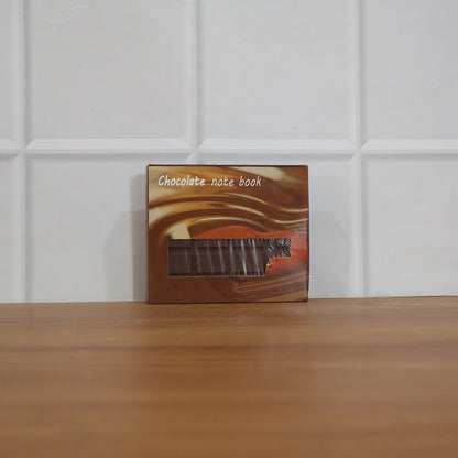 Chocolate shaped notebook diary with 60 pages by Wukusy, featuring a realistic chocolate bar design and compact size.