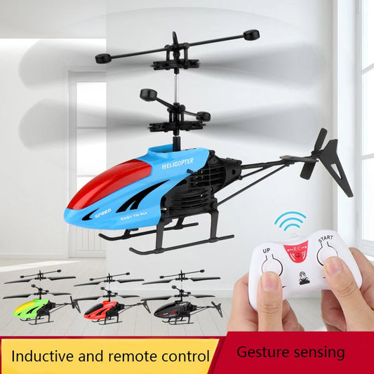 Wukusy remote control helicopter for kids, USB rechargeable toy drone with colorful design, suitable for boys and girls.