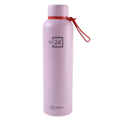 Wukusy Pexpo Bravo stainless steel water bottle, 1000ml, vacuum insulated for hot and cold drinks, with a sleek design