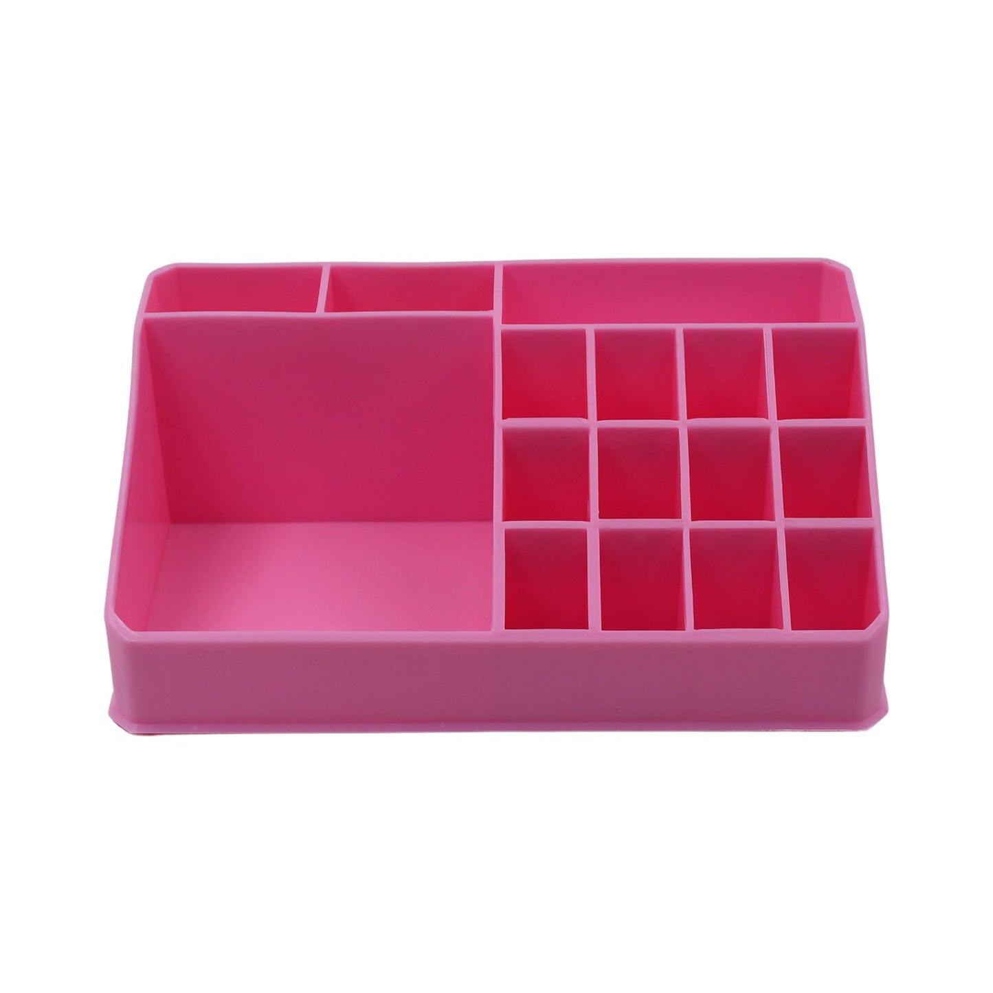 Wukusy makeup organiser with drawer, plastic lipstick storage box for cosmetics and skincare products, compact and functional.
