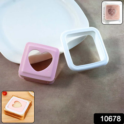 Wukusy heart shape sandwich cutter and bread press for fun, creative sandwiches in a home and kitchen setting.