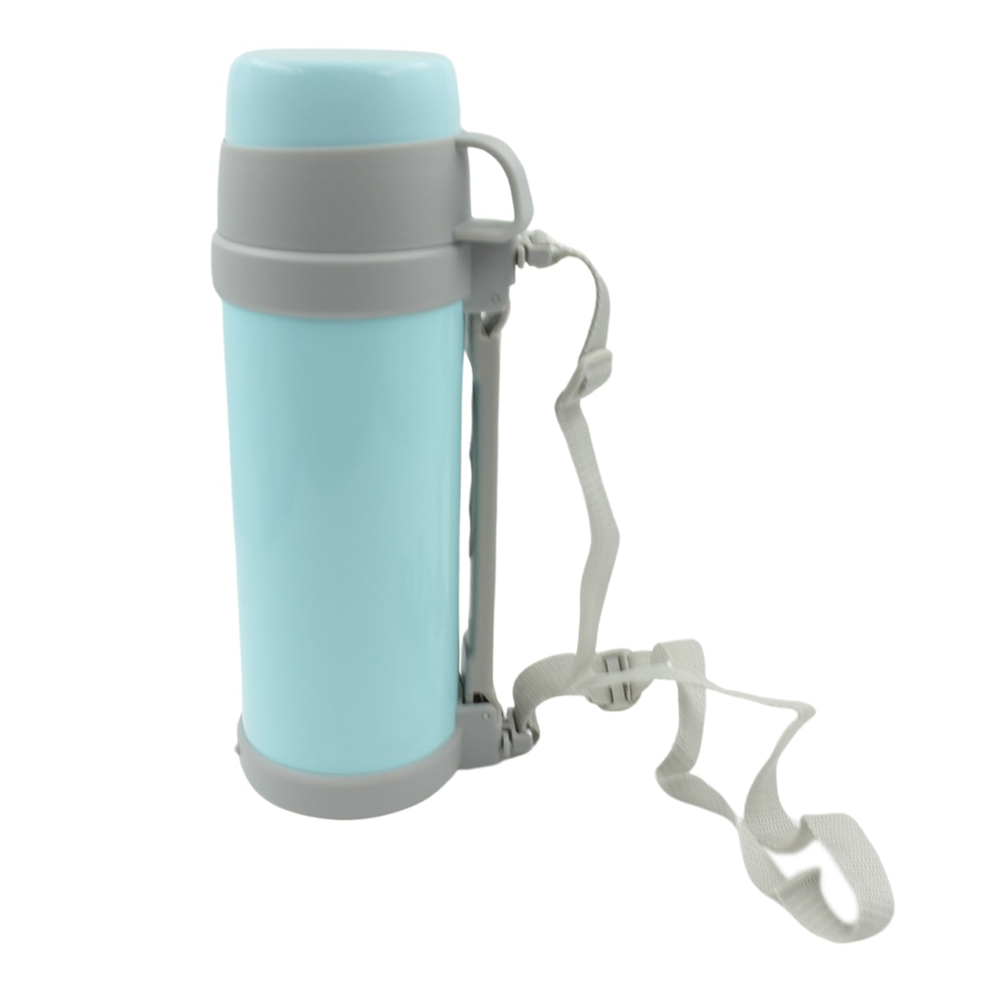 Wukusy stainless steel vacuum-insulated water bottle, 1200ml, double-wall design, portable for travel, camping, and outdoor use.