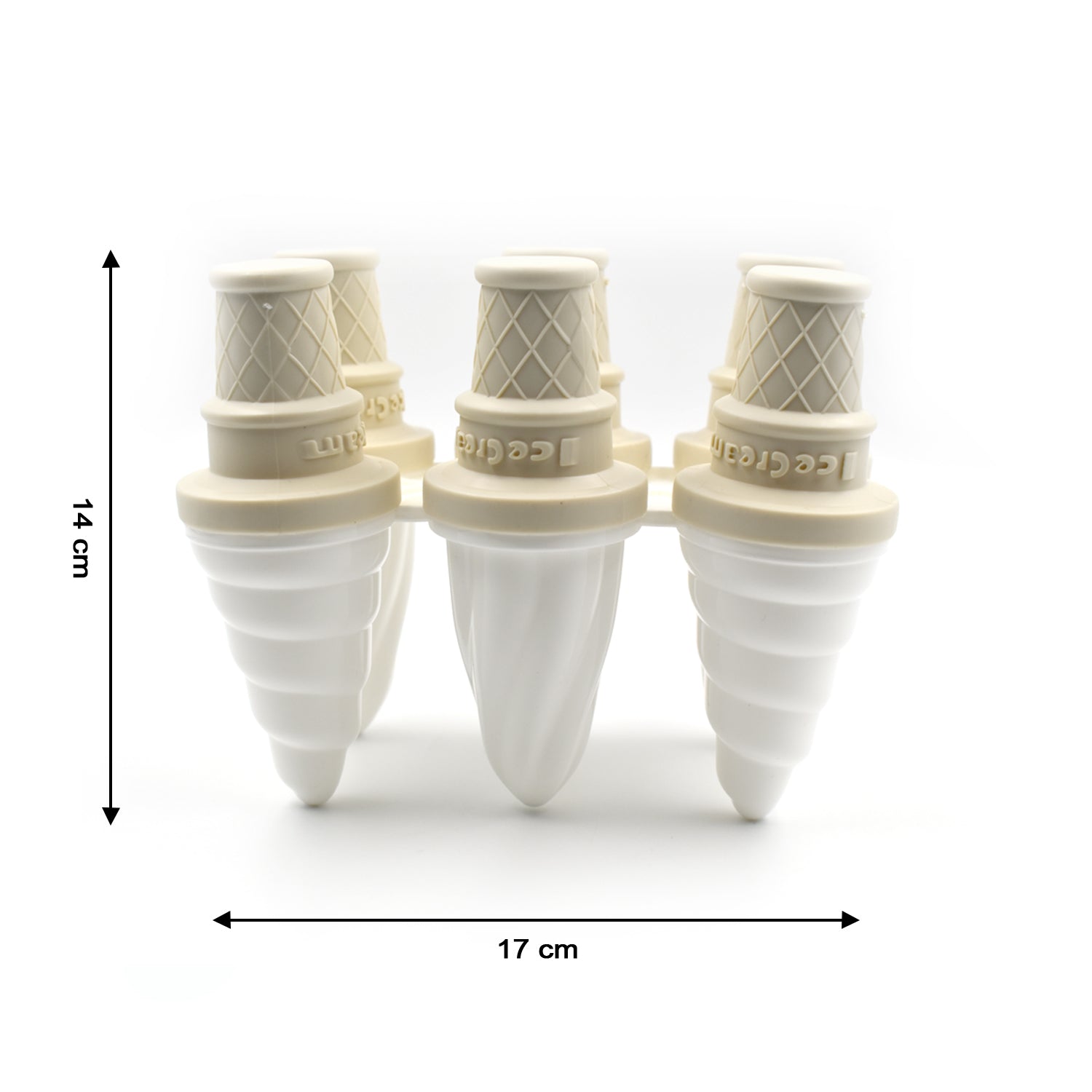 Wukusy 6304 6-piece ice cream mold set for making homemade ice creams in kitchens, restaurants, and ice cream parlors.