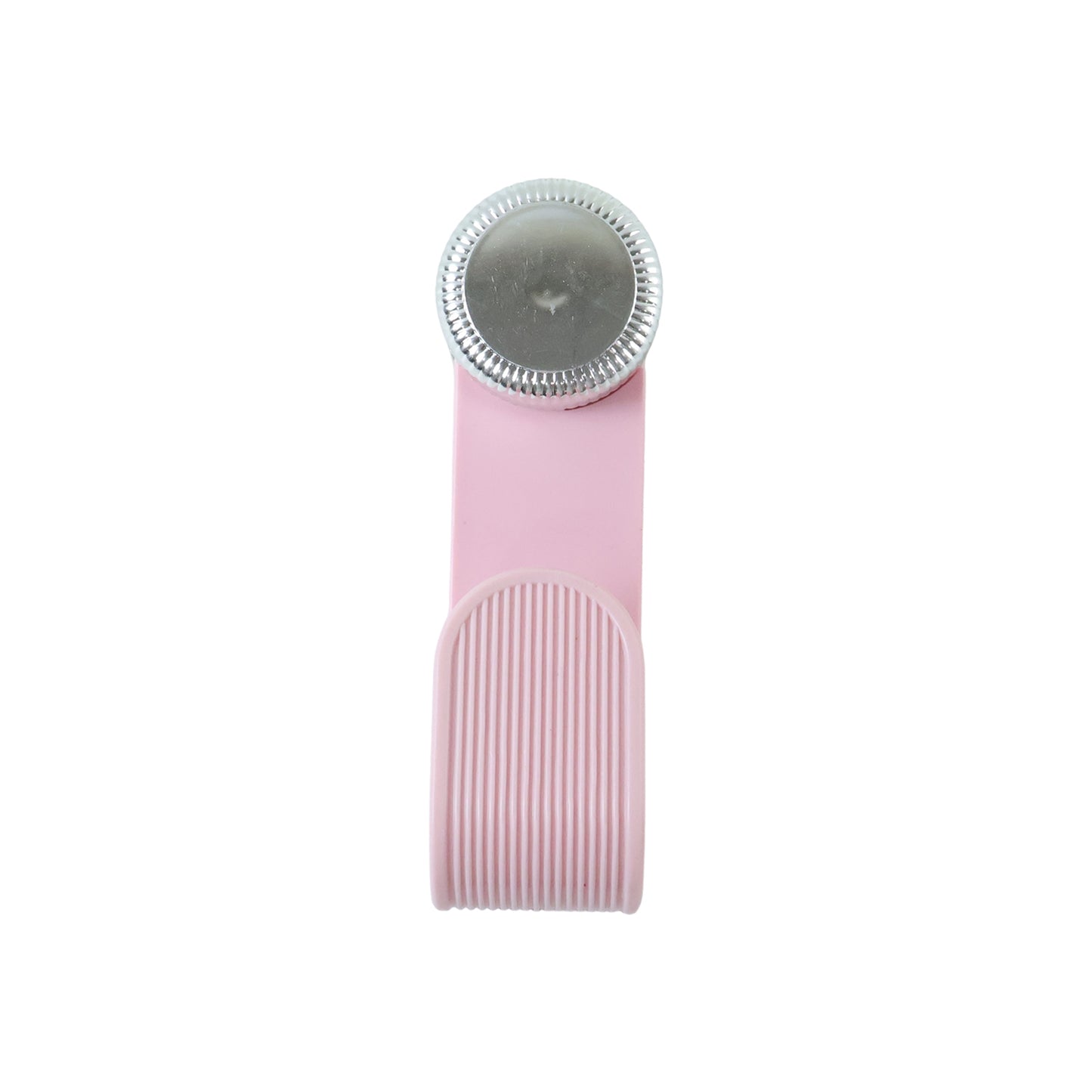 Wukusy adjustable anti-slip pot lid holder clip holding a pot lid securely on a kitchen countertop.
