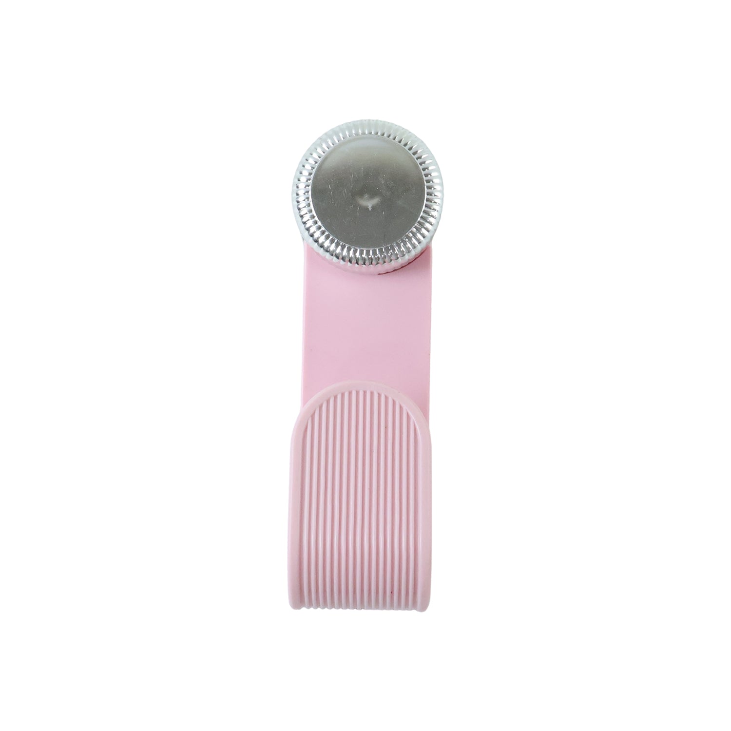 Wukusy adjustable anti-slip pot lid holder clip holding a pot lid securely on a kitchen countertop.