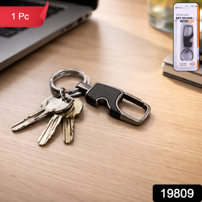 Wukusy heavy-duty keychain organizer with quick release hook, holding multiple keys and durable metal construction.