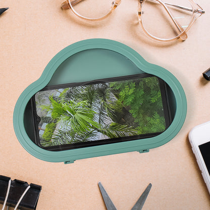 Green waterproof smartphone stand case by Wukusy, designed to hold and protect your phone in various environments.