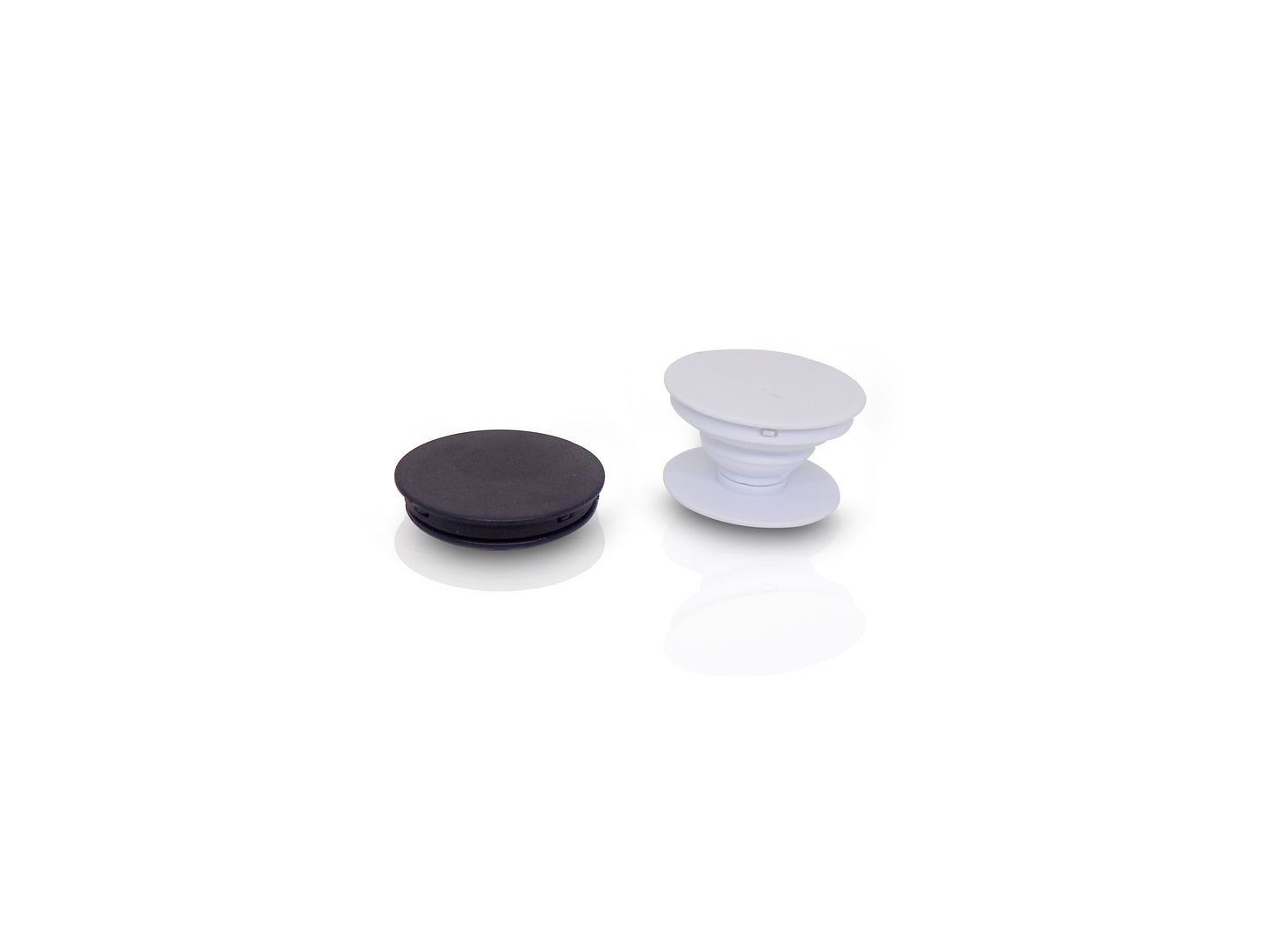 Wukusy Designer Mobile Pop Holder in black with a sleek, modern design for easy phone gripping and stand functionality.