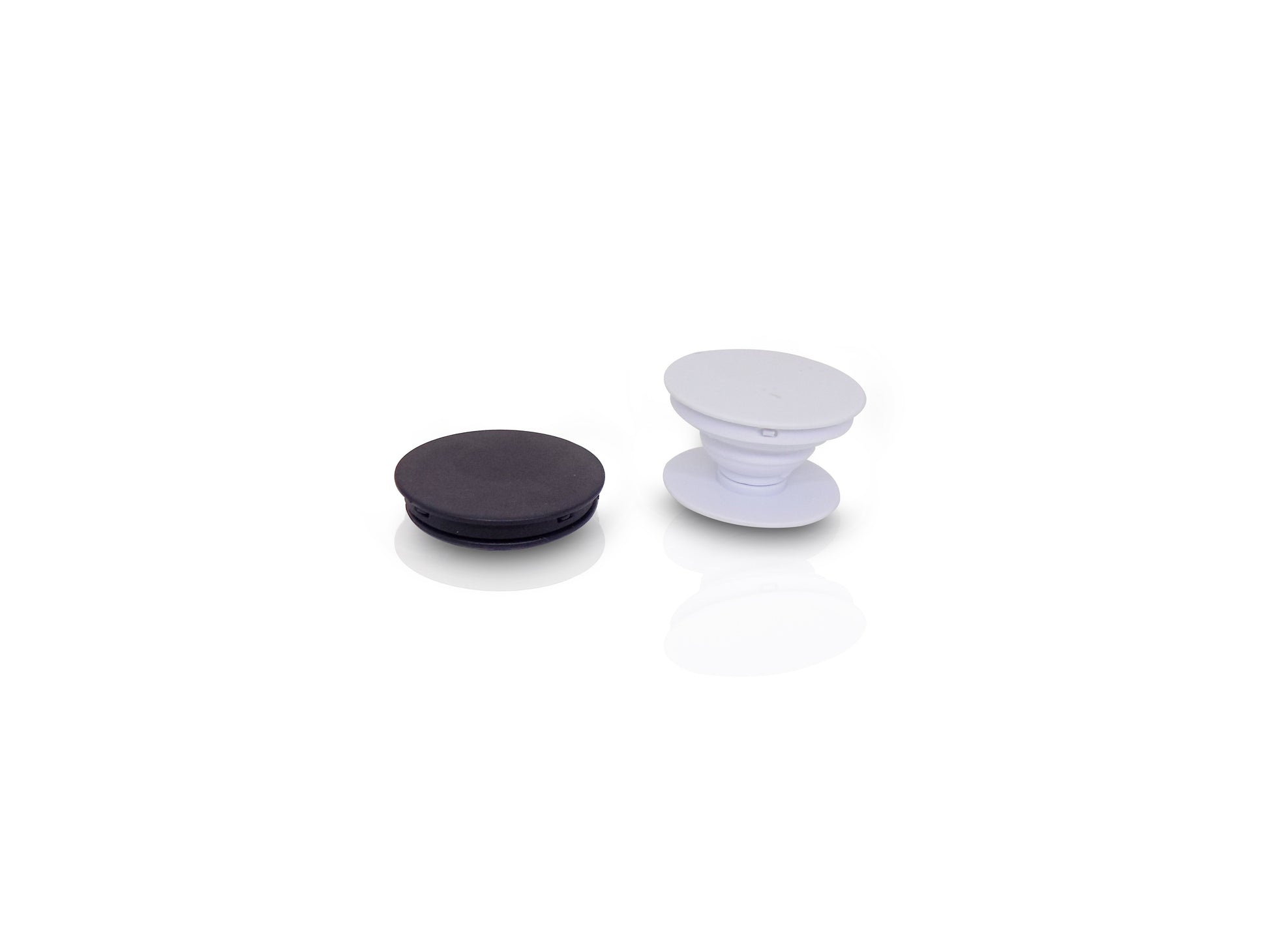 Wukusy Designer Mobile Pop Holder in black with a sleek, modern design for easy phone gripping and stand functionality.