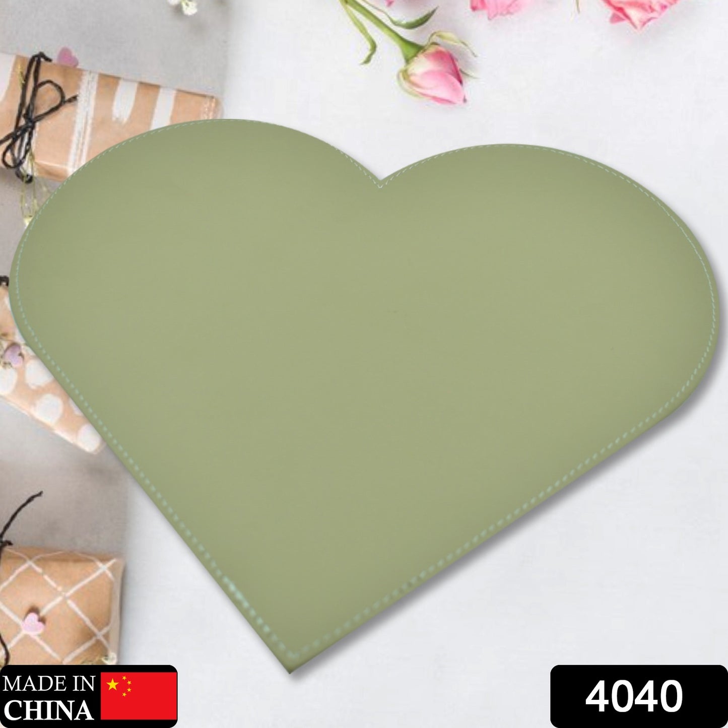 Wukusy 4040 heart-shaped art board and thick pad for office use, featuring a heart design suitable for artistic projects.