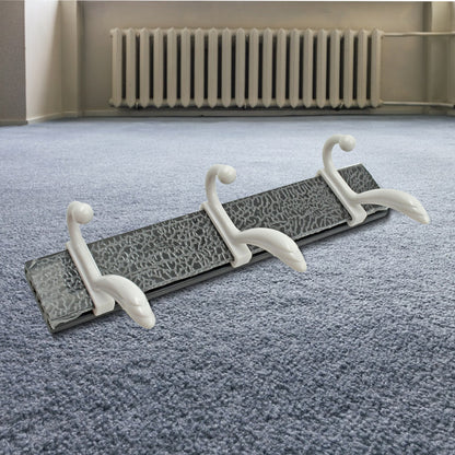 Wukusy 6-hook wall-mounted coat hanger rail for hanging clothes, jackets, hats, and accessories on a home improvement door or wall.