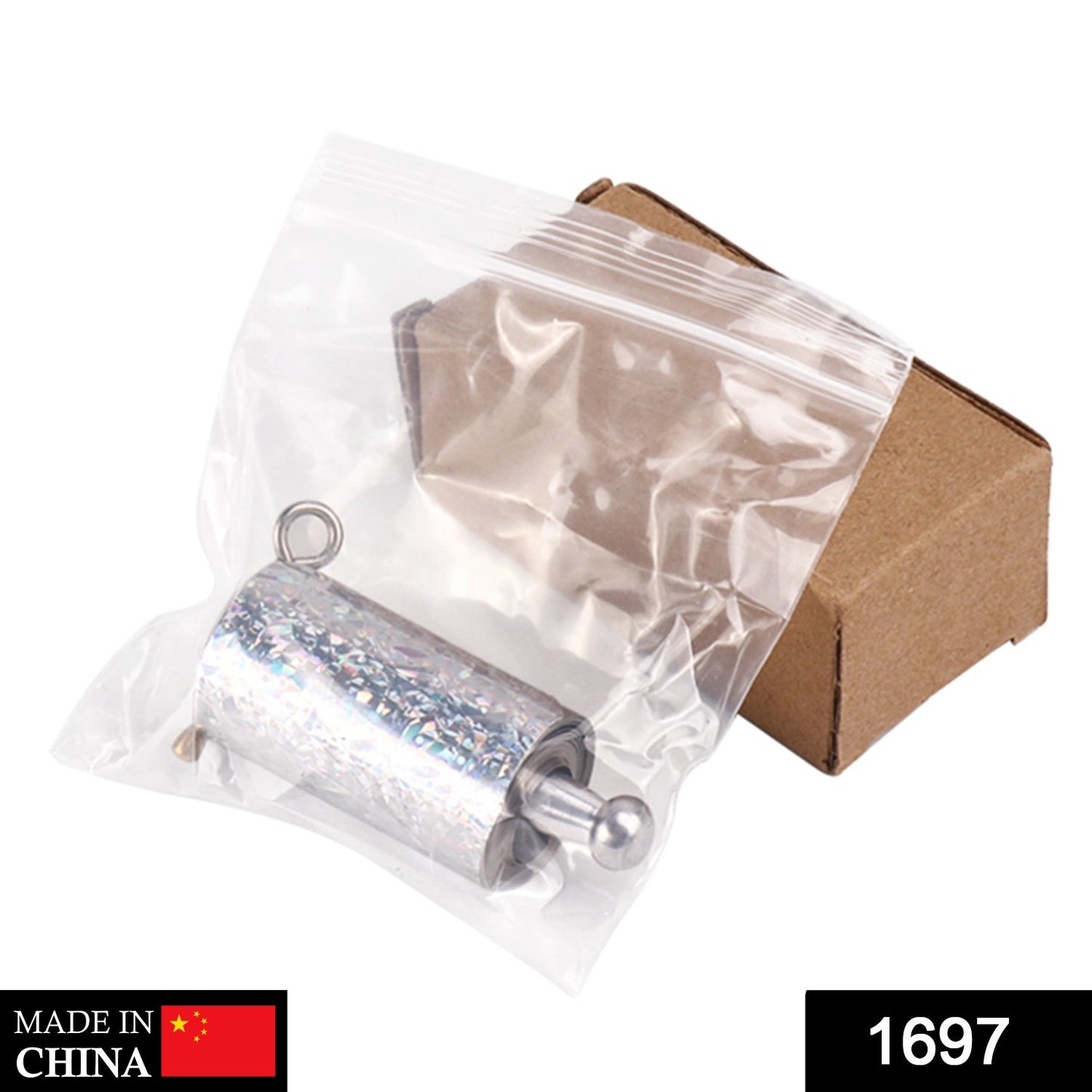 Wukusy Magic Toy cane made of silver-colored metal with high elasticity, designed for performing magic tricks and illusions.