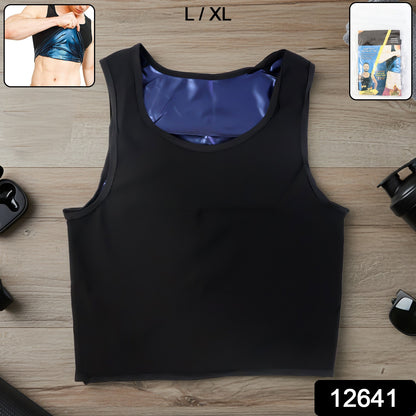 Men's slim fit sweat shaper tank top by Wukusy, travel-friendly men's sleeveless shirt, designed for comfort and style.