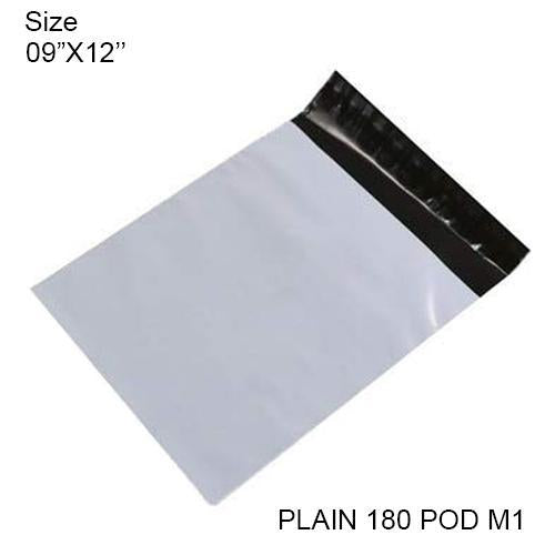 Pack of 100 Wukusy 902 Tamper Proof Courier Bags, 9x12 inches plain, secure shipping bags for courier and postal use