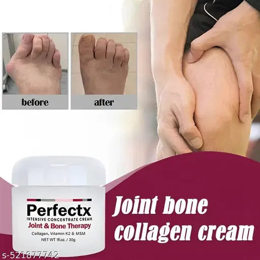 Two 50g containers of 9242 Perfectx Joint and Bone Therapy Cream, natural formula for joint and bone pain relief.