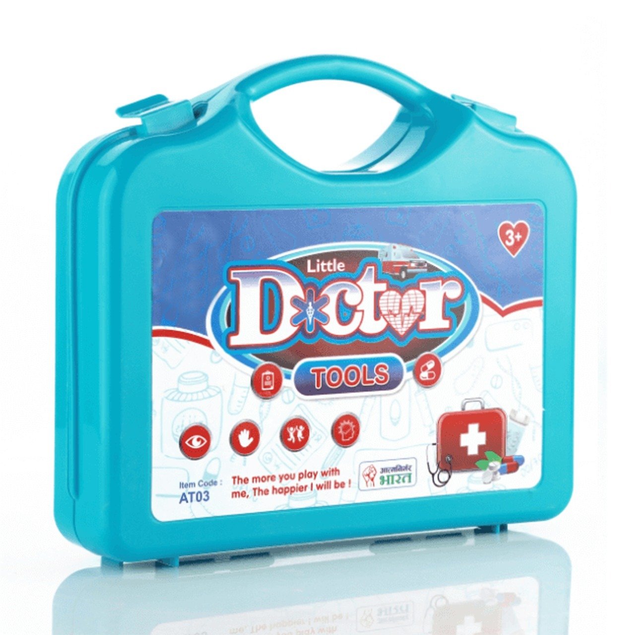 Colorful Wukusy 1903 Kids Doctor Set toy kit with medical tools for boys and girls, ideal for imaginative play.