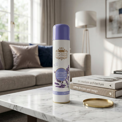 Wukusy Next English Leather lavender air freshener spray for home or office, 220ml bottle with lavender scent and leather accents