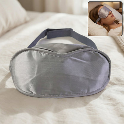 Soft Wukusy sleep eye mask with plush fabric for comfortable, light-blocking sleep and relaxation.