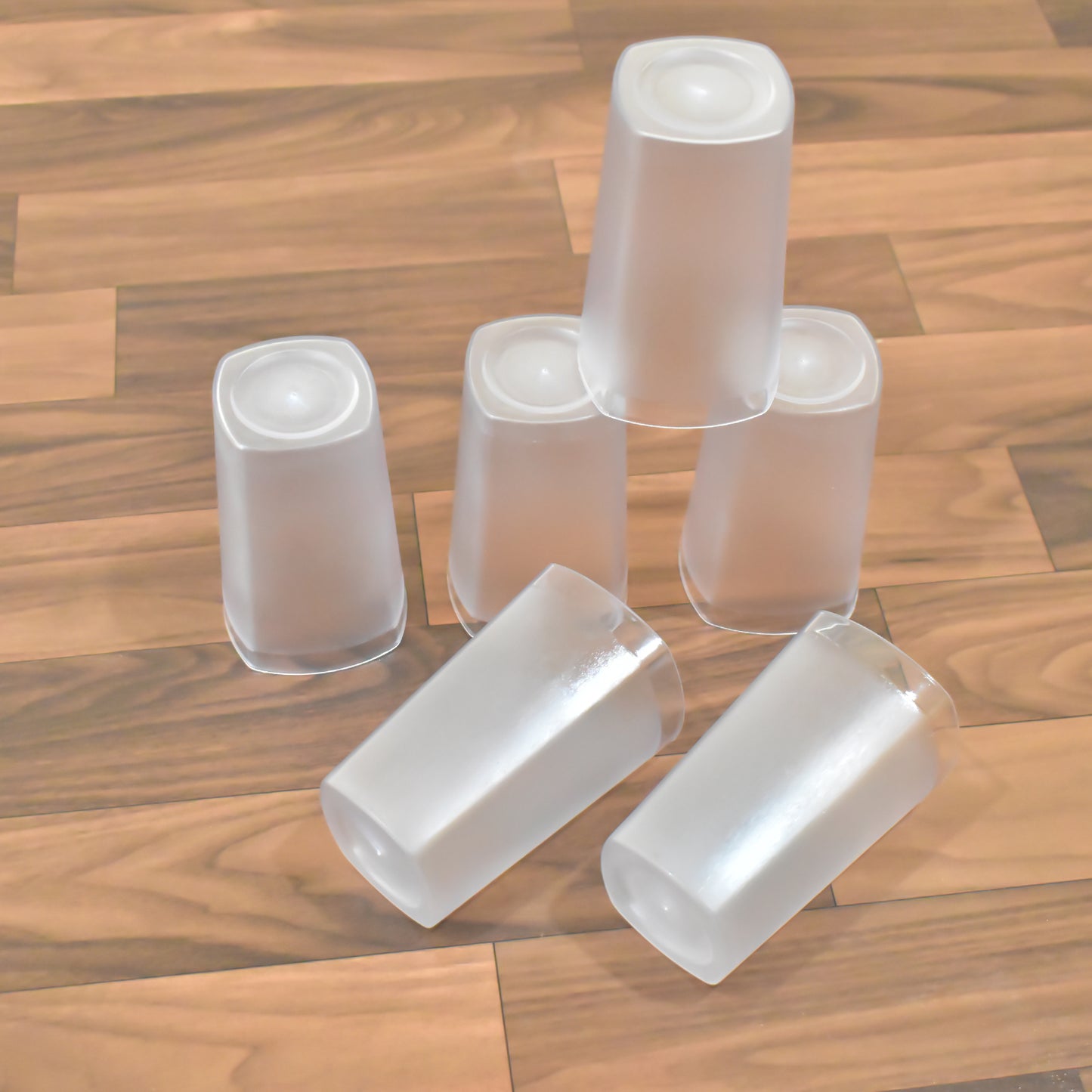 Set of six Wukusy Ganesh Decent Glasses, 350ml each, with intricate Ganesh design, perfect for festive or everyday use.