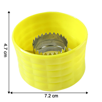 Wukusy handheld corn kernel stripper and peeler tool, stainless steel blade for removing kernels from fresh corn cobs.