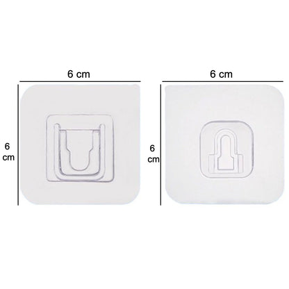 Wukusy 1742 heavy-duty plastic wall hooks in a pack of 20, ideal for home decor and organizing walls.