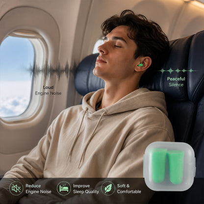 Wukusy 3-in-1 travel neck pillow set with sleep eye mask and ear plugs, designed for comfort during travel.