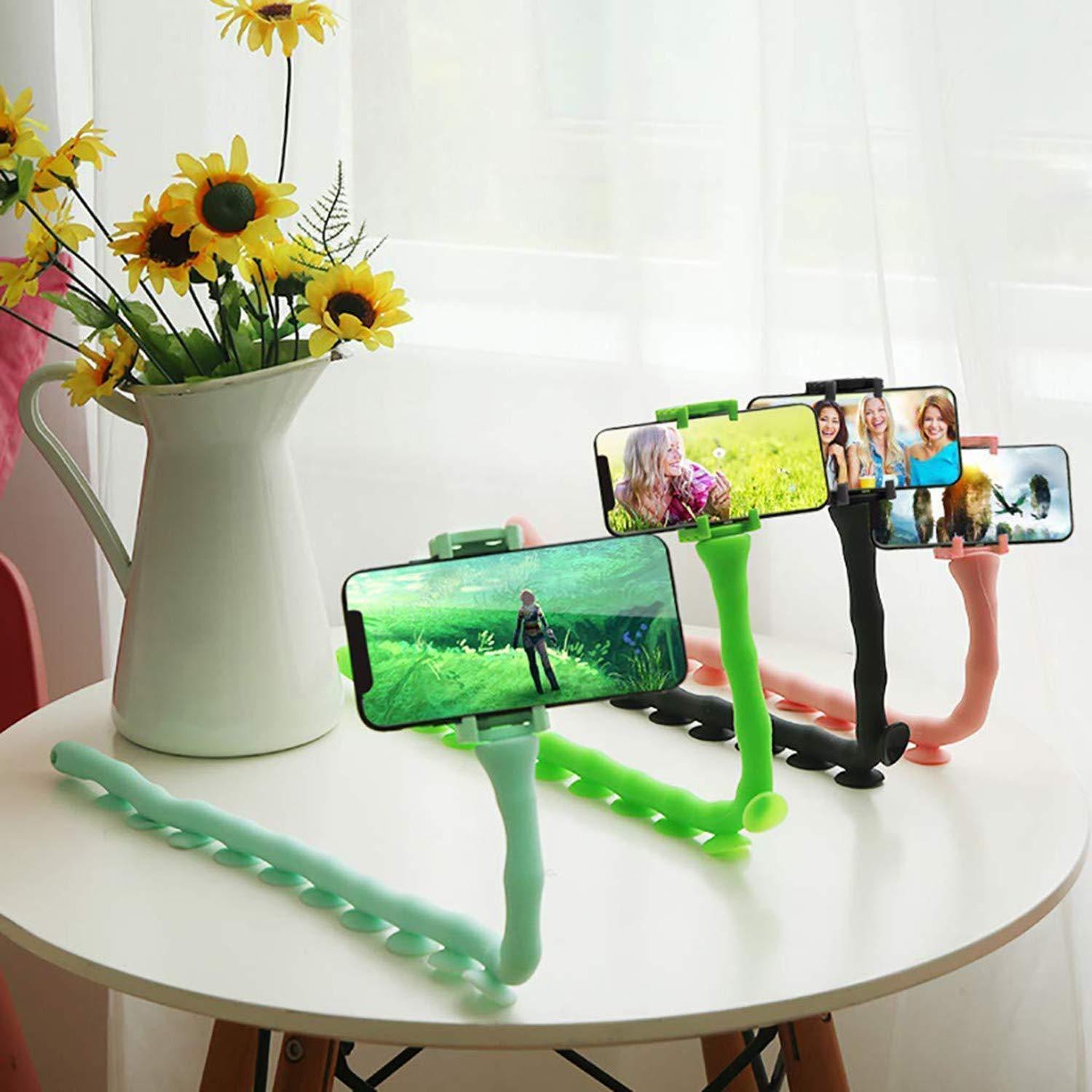 Cute Wukusy snake-shaped mobile phone holder, multi-functional and warm design, ideal for hands-free use and easy grip.