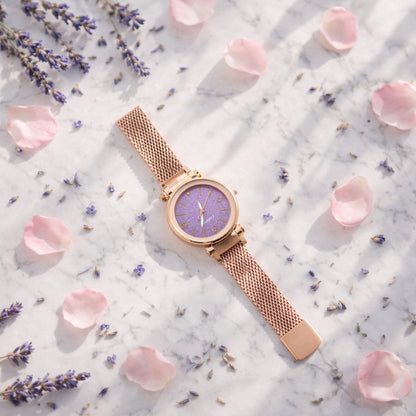 Wukusy elegant ladies wrist watch with stylish dial displayed in a premium gift box, showcasing sophisticated design and craftsmanship.