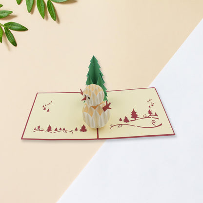 Wukusy 3D paper wish card featuring colorful birthday, Christmas, and love heart designs on high-quality paper for special occasions.